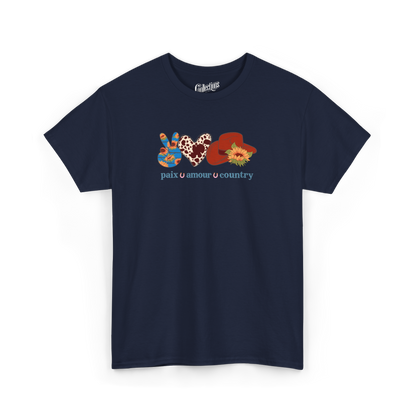 T-shirt - Paix – Amour – Country