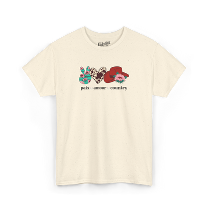T-shirt - Paix – Amour – Country