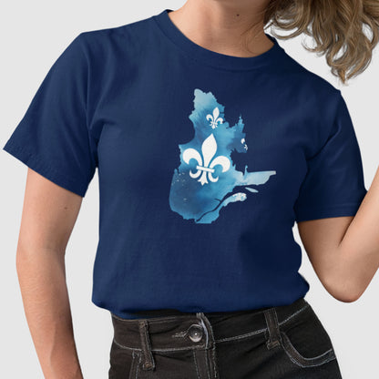 T-shirt - Québec en carte