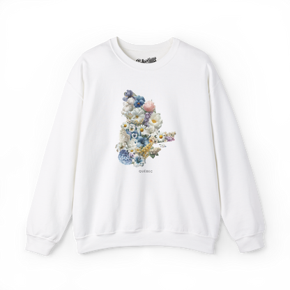 Sweat-shirt - Québec fleuri
