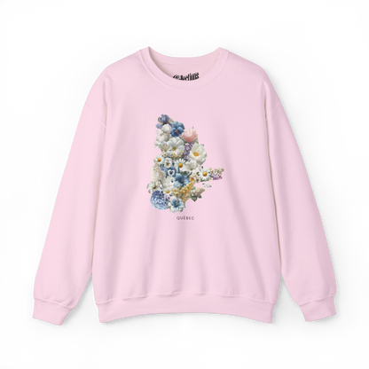 Sweat-shirt - Québec fleuri