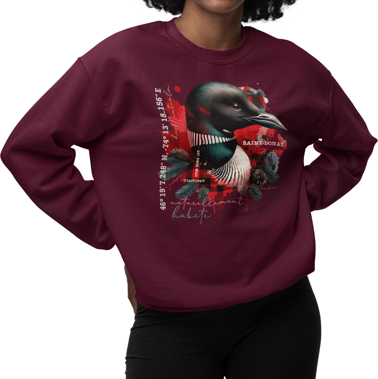 Sweat-shirt - Saint-Donat – L’esprit habite ici