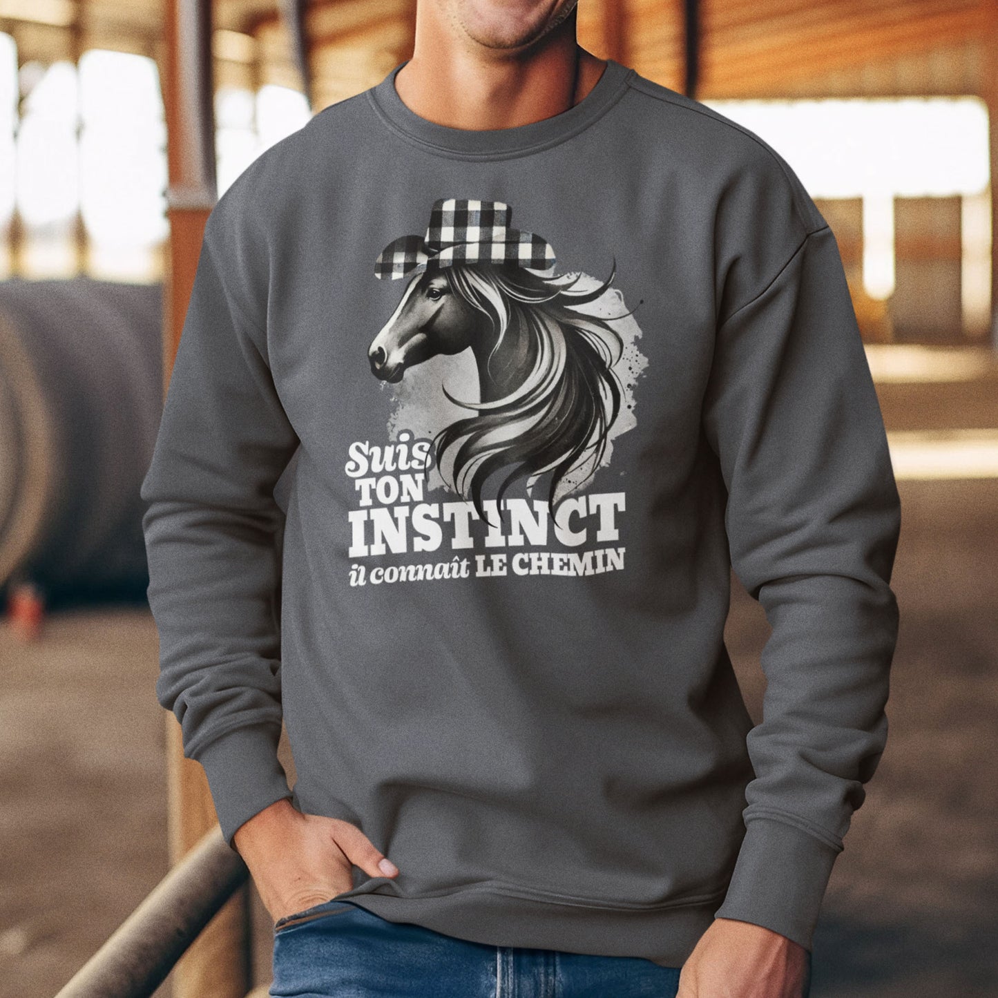 Sweat-shirt – Suis ton instinct