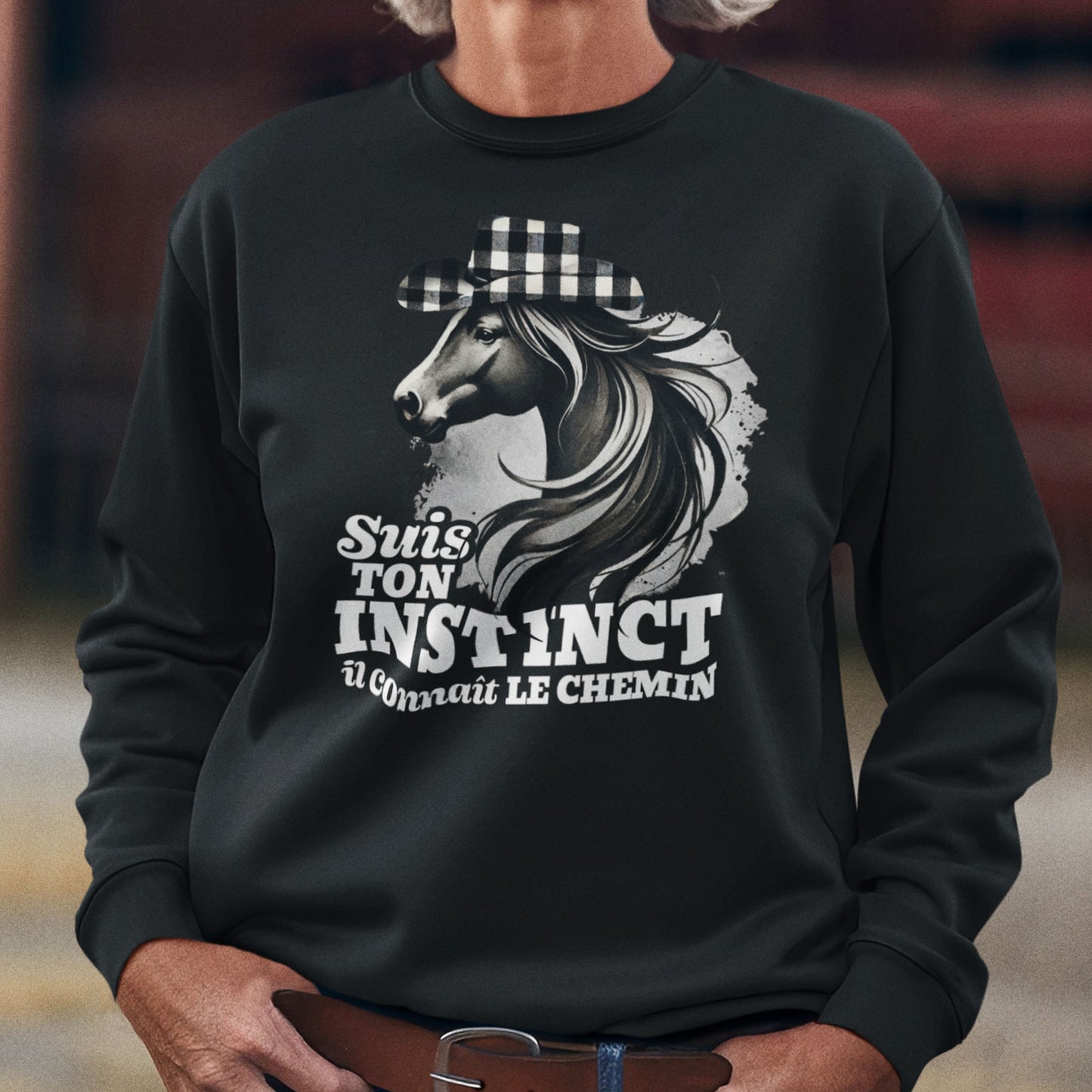 Sweat-shirt – Suis ton instinct