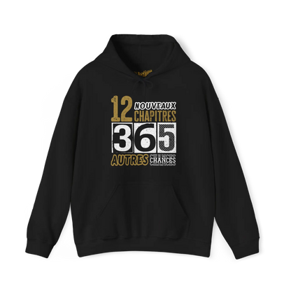 Festivités - Sweat à capuche - Sweat à capuche - 12 chapitres - 365 autres chances - Noir / S / M