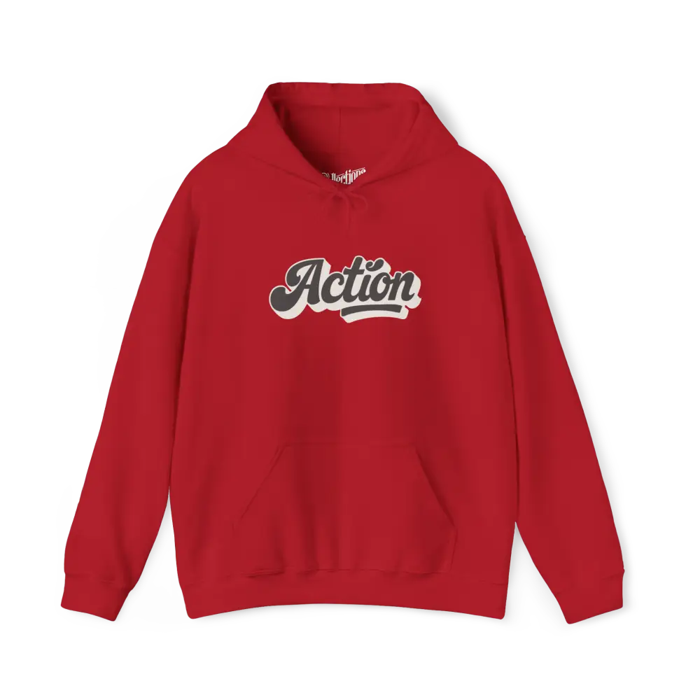 Mot Pour Mot - Sweat à capuche - Sweat à capuche – Action - Cerise / S / M