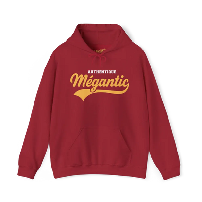 Local D’abord - Sweat à capuche - Sweat à capuche - Authentique Mégantic - Cerise Vintage / S / M