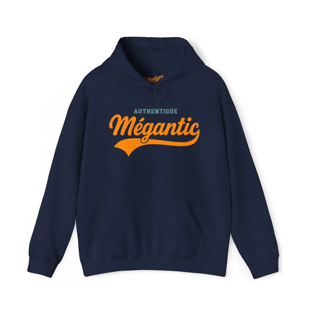 Local D’abord - Sweat à capuche - Sweat à capuche - Authentique Mégantic - Marine / S / M