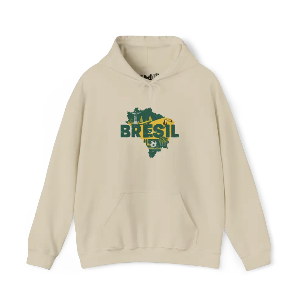 Globe-trotteurs - Sweat à capuche - Sweat à capuche - Brésil à la carte - Sable / S / M