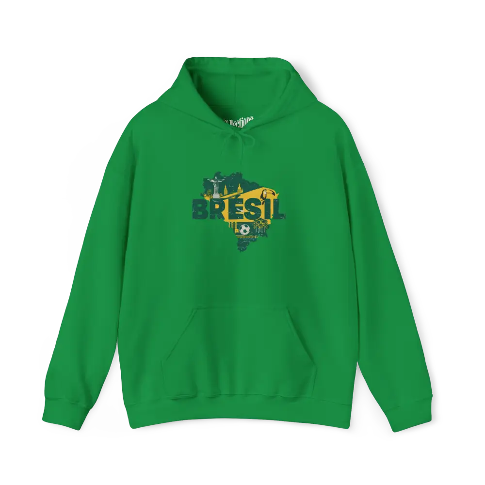 Globe-trotteurs - Sweat à capuche - Sweat à capuche - Brésil à la carte - Vert / S / M