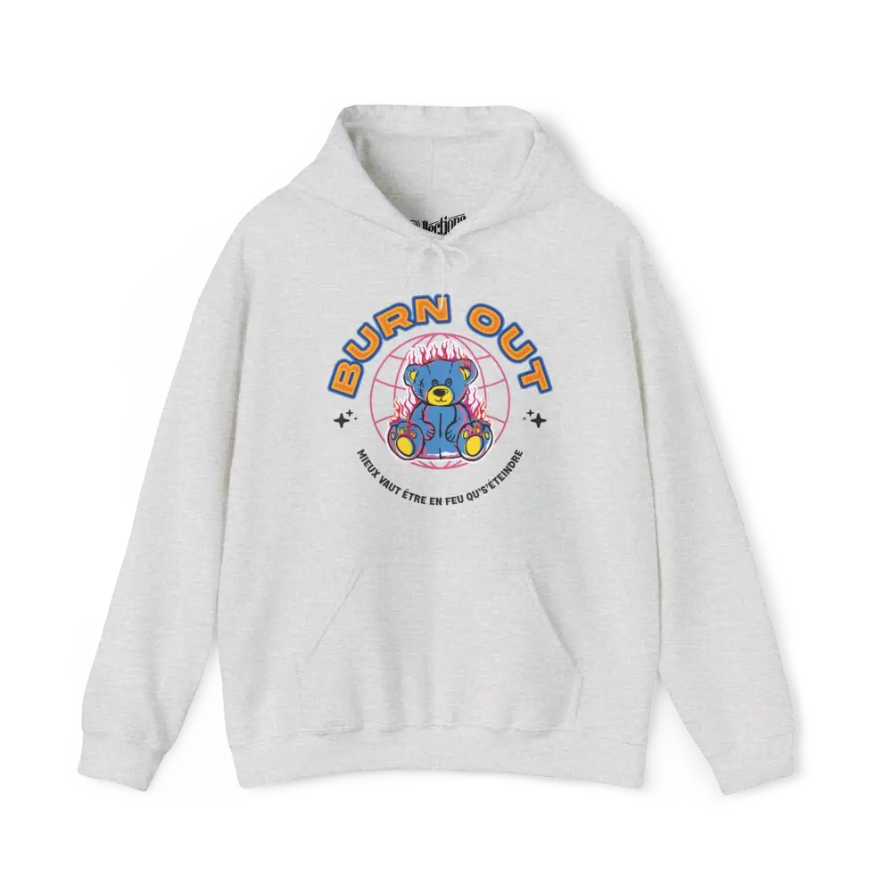 Vie d’Phoqué - Sweat à capuche - Sweat à capuche - Burn Out - Gris cendre / S / M