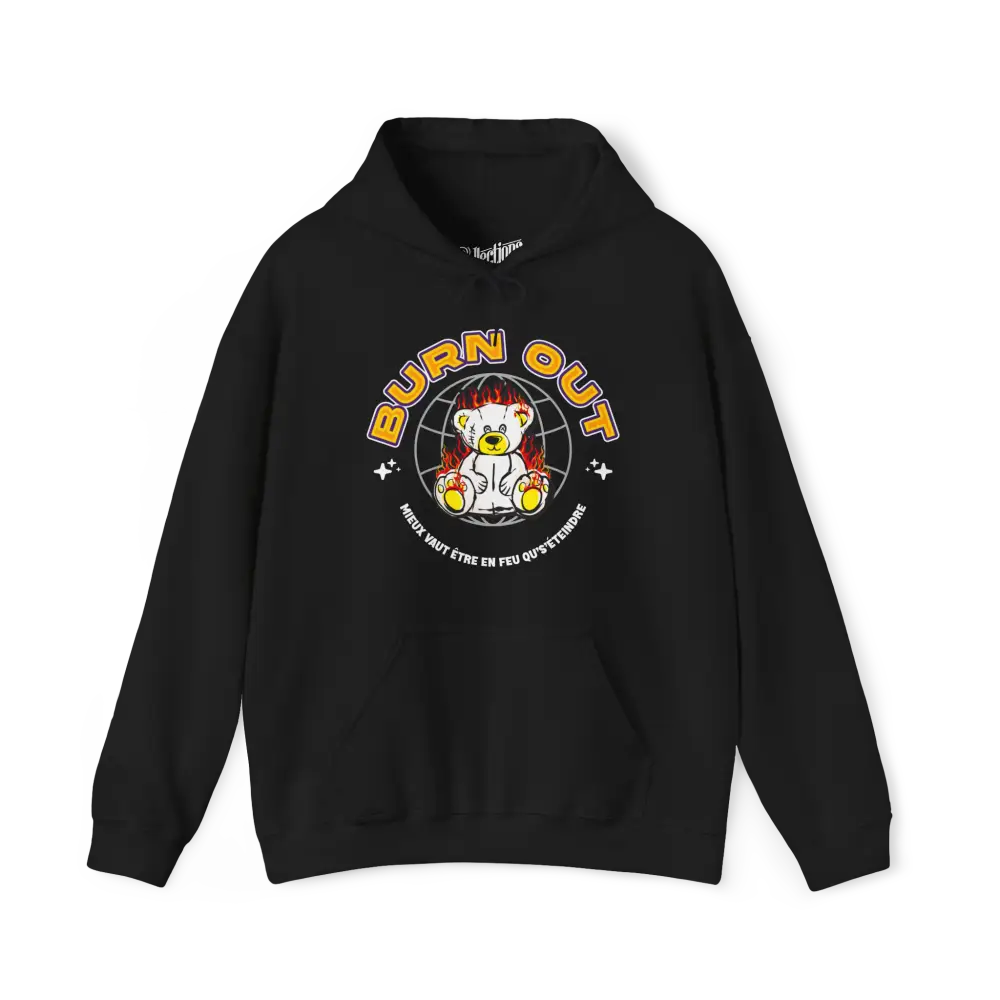 Vie d’Phoqué - Sweat à capuche - Sweat à capuche - Burn Out - Noir / S / M