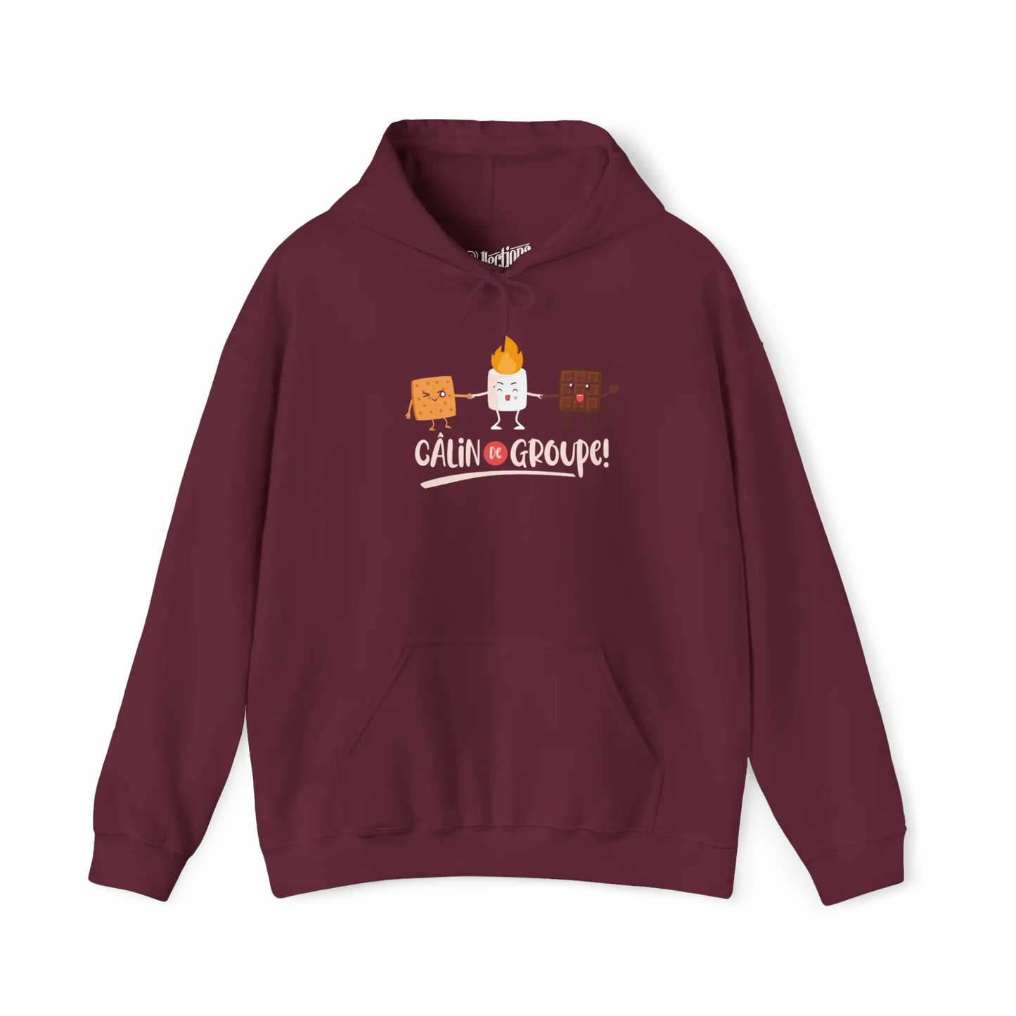 #camping - Sweat à capuche - Sweat à capuche - Câlin de groupe