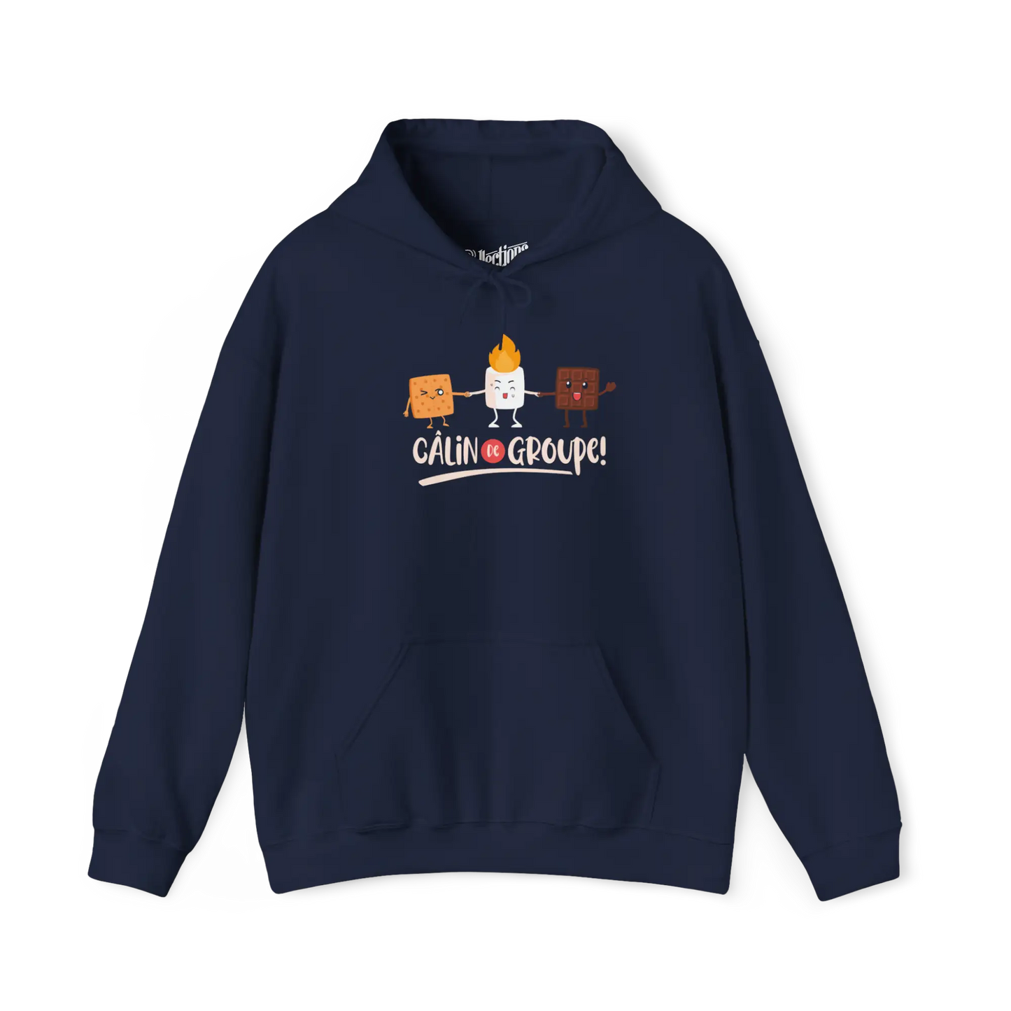 #camping - Sweat à capuche - Sweat à capuche - Câlin de groupe