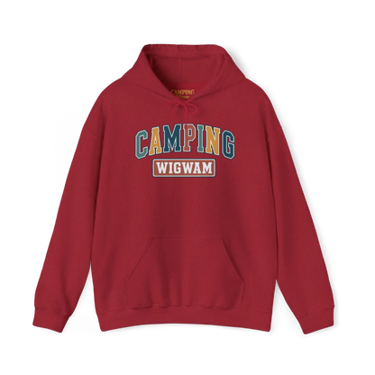 #camping - Sweat à capuche - Sweat à capuche - Camping Wigwam Classique (Collabo) - Cerise Vintage / S / M