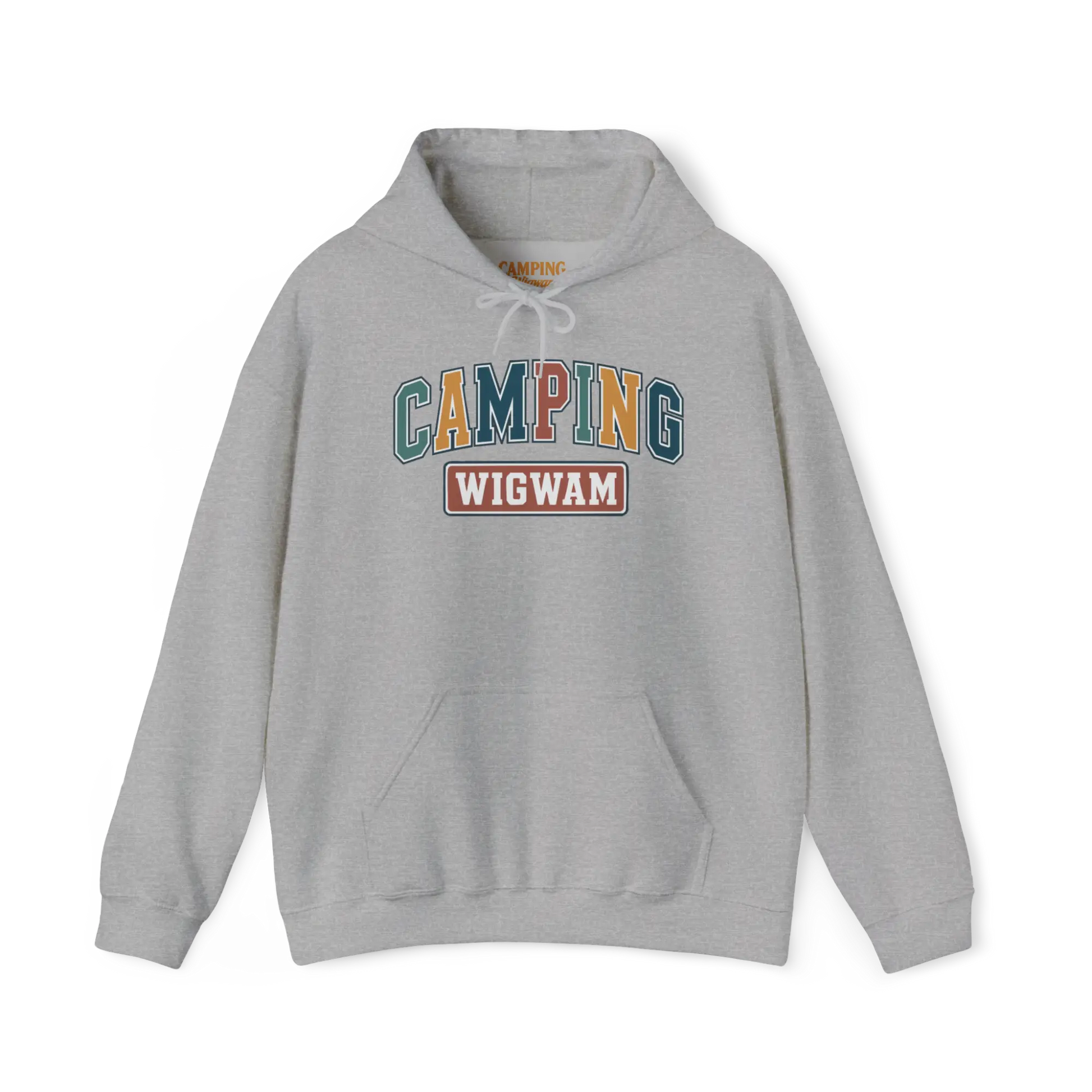 #camping - Sweat à capuche - Sweat à capuche - Camping Wigwam Classique (Collabo) - Gris Sport / S / M