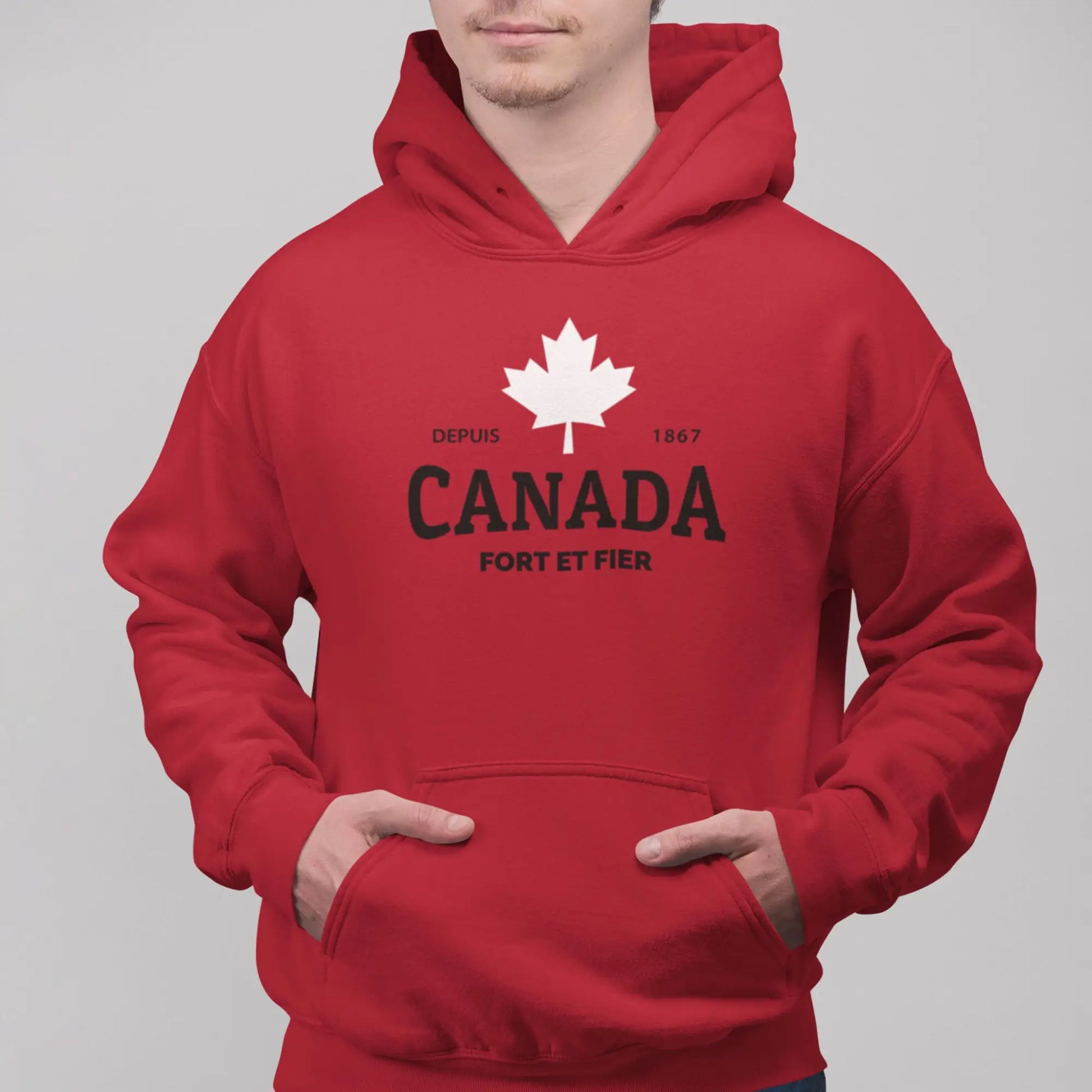 Local D’abord - Sweat à capuche - Sweat à capuche - Canada fort et fier