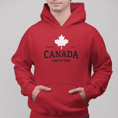Local D’abord - Sweat à capuche - Sweat à capuche - Canada fort et fier