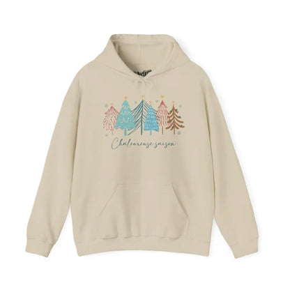 Temps des Fêtes - Sweat à capuche - Chaleureuse saison - Sable / S / M