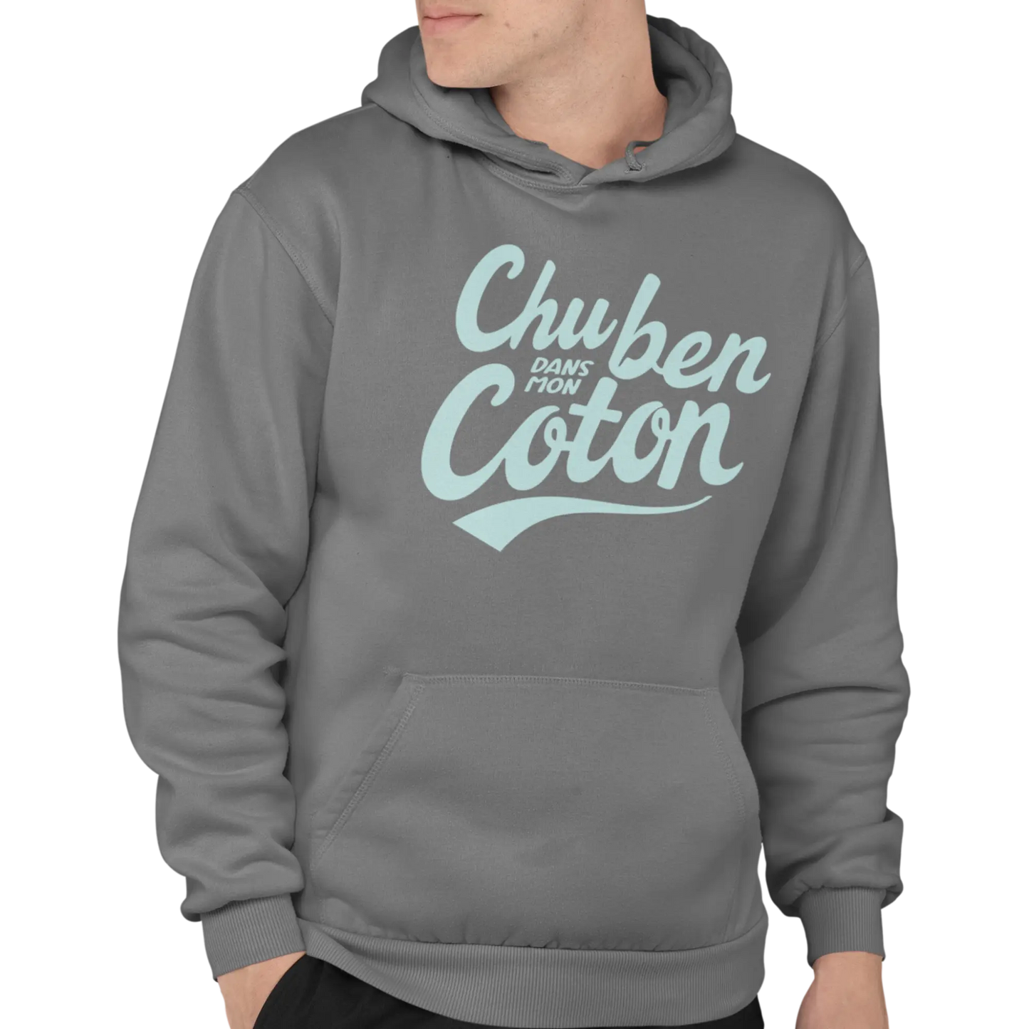 Mot Pour Mot - Sweat à capuche - Sweat à capuche - Chu ben dans mon coton