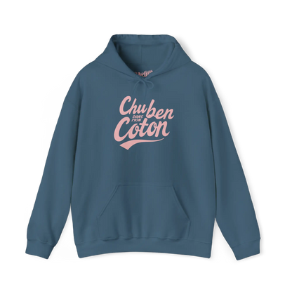 Mot Pour Mot - Sweat à capuche - Sweat à capuche - Chu ben dans mon coton - Indigo / S / M