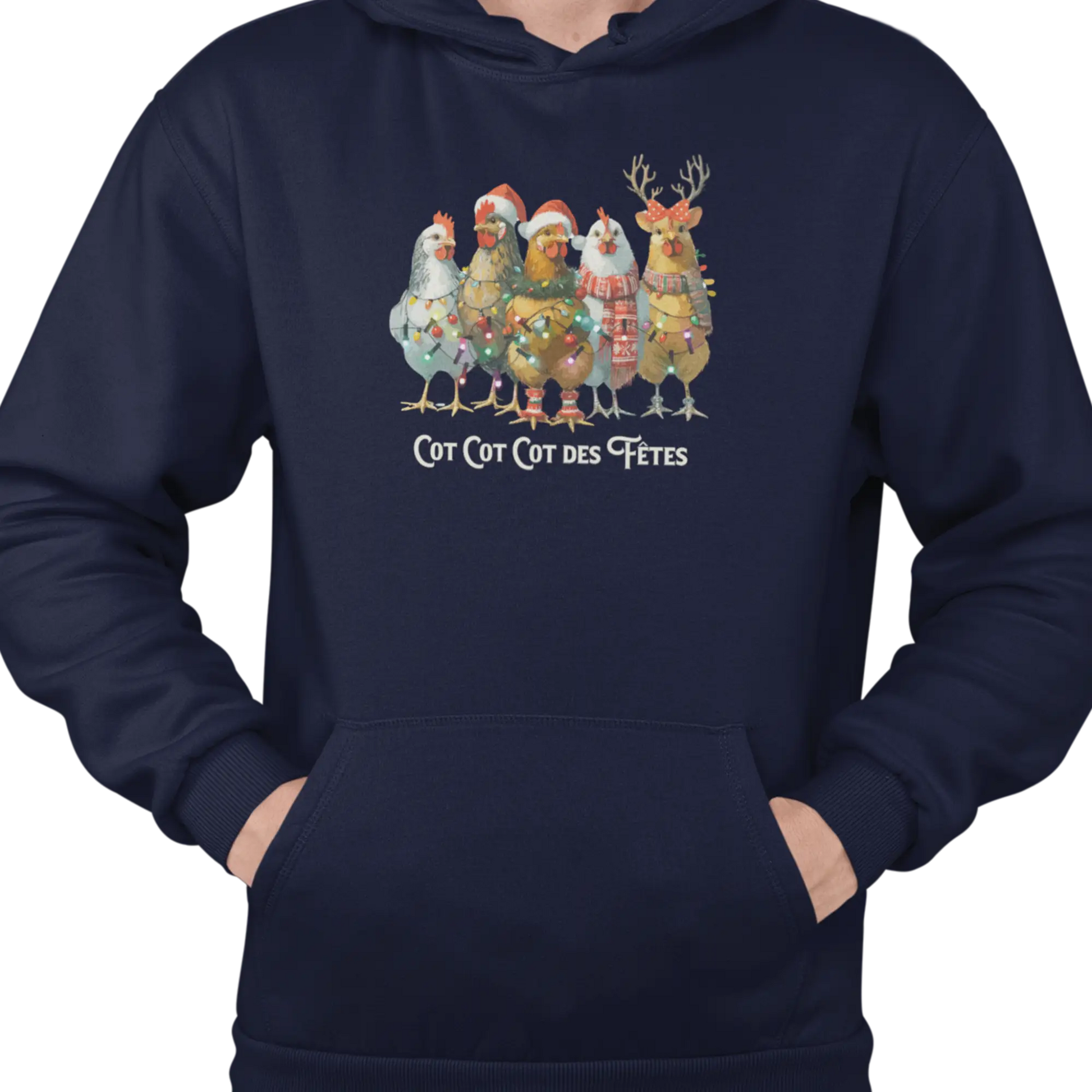 Temps des Fêtes - Sweat à capuche - Sweat à capuche - Cot Cot Cot des fêtes!