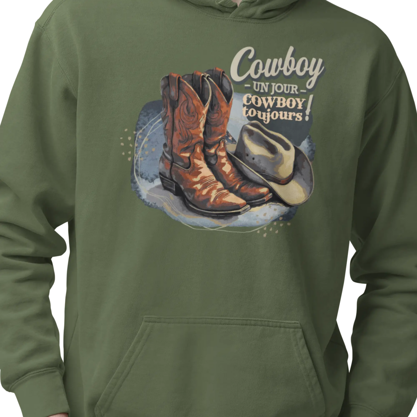 Rodéo Moderne - Sweat à capuche - Sweat à capuche – Cowboy un jour Cowboy toujours!