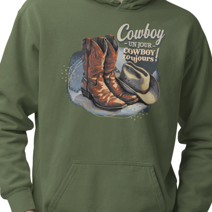 Rodéo Moderne - Sweat à capuche - Sweat à capuche – Cowboy un jour Cowboy toujours!