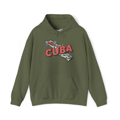 Globe-trotteurs - Sweat à capuche - Sweat à capuche - Cuba en images - Militaire / S / M