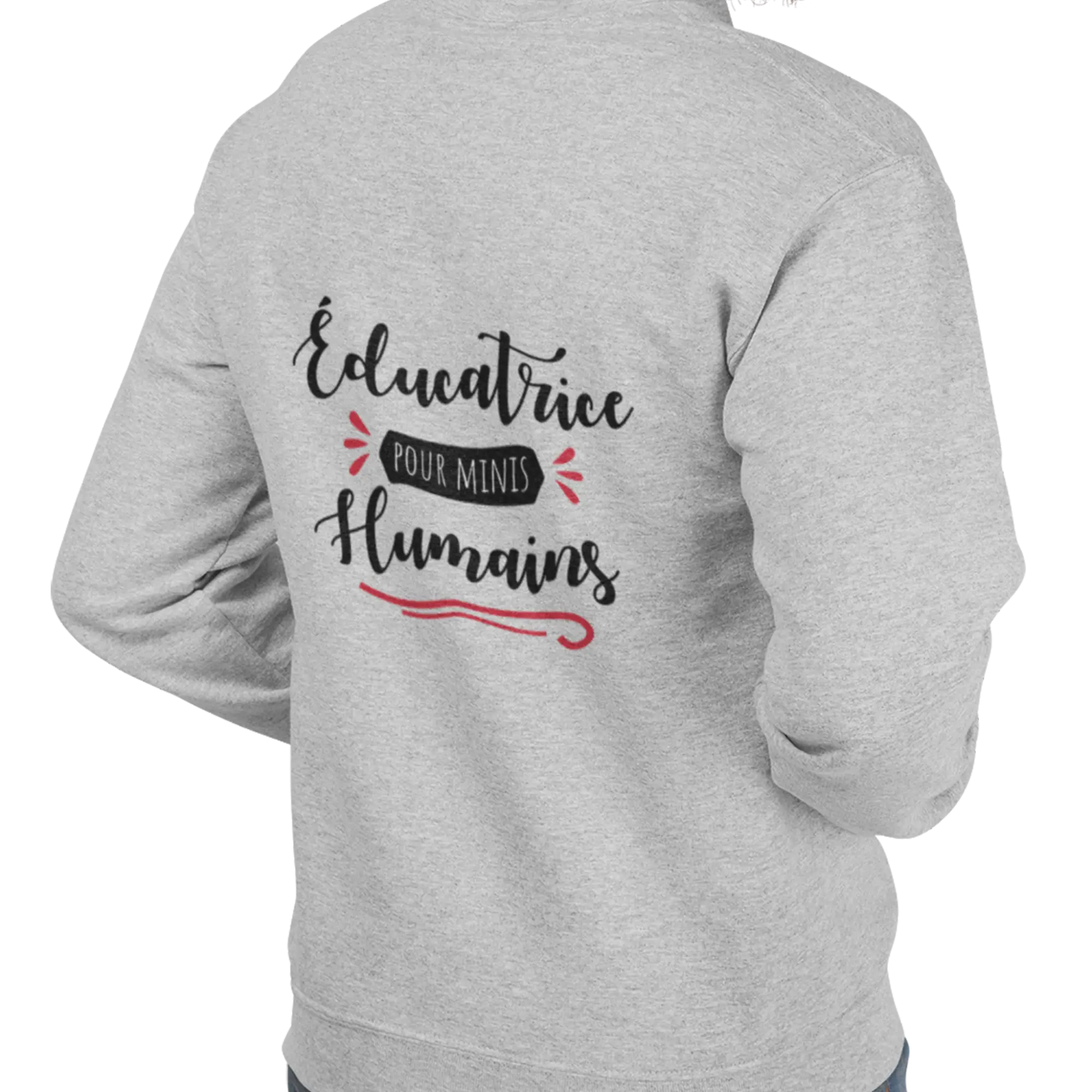 Vie d’Prof - Sweat à capuche - Éducatrice pour minis humains