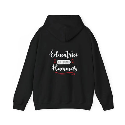 Vie d’Prof - Sweat à capuche - Éducatrice pour minis humains - Noir / S / M