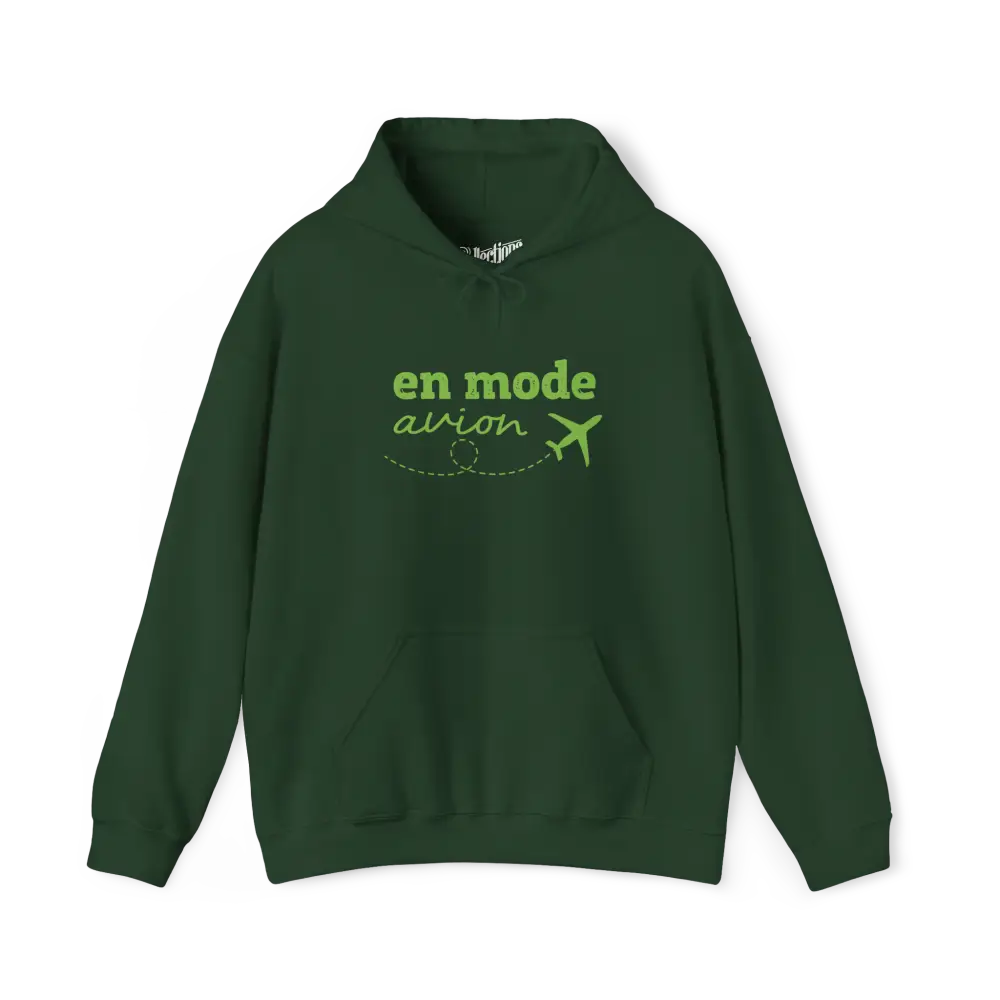 #camping - Sweat à capuche - Sweat à capuche - En mode avion - Forêt / S / M