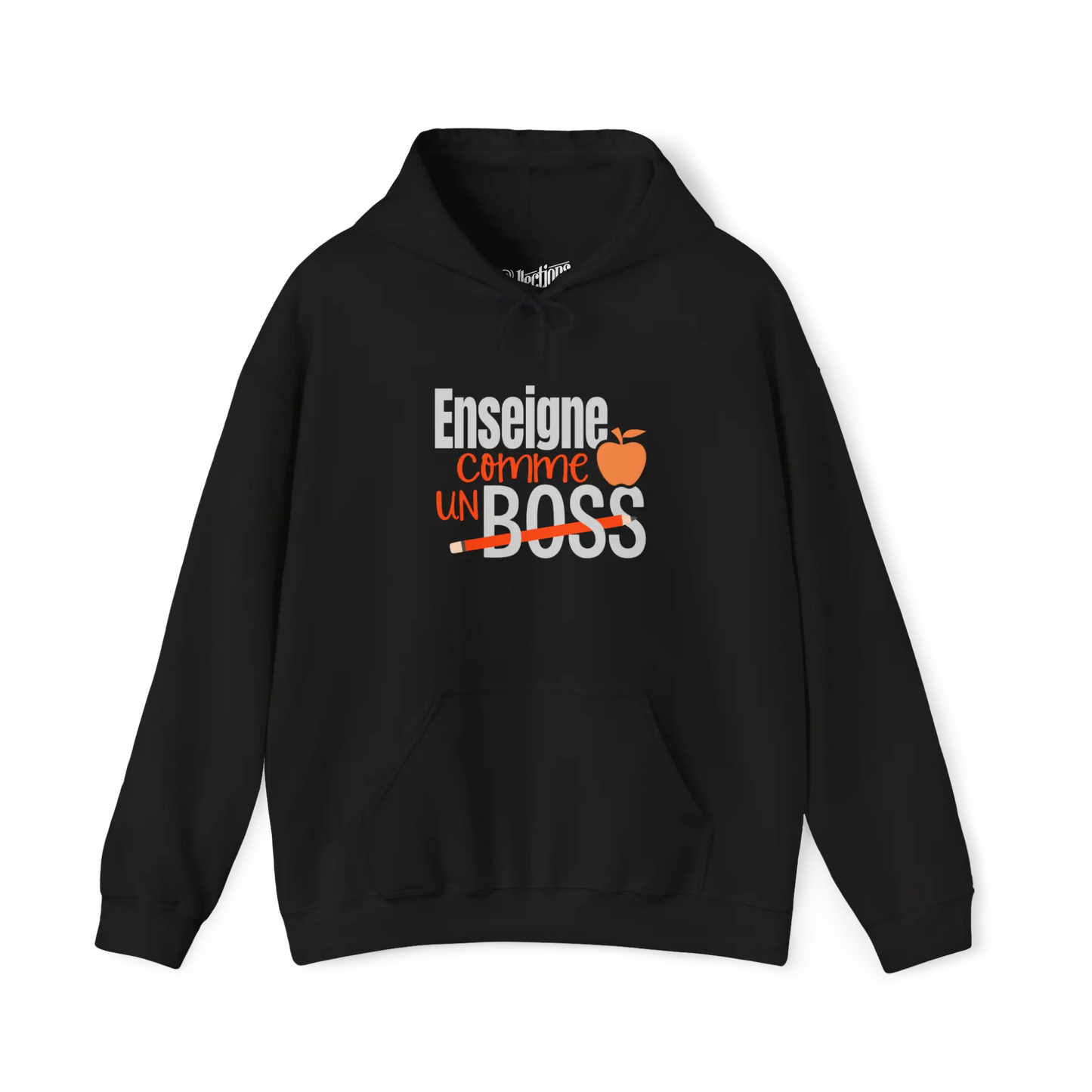 Vie d’Prof - Sweat à capuche - Sweat à capuche - Enseigne comme une BOSS! - Noir / S / M