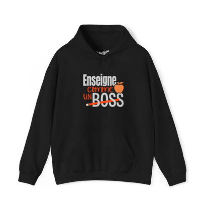 Vie d’Prof - Sweat à capuche - Sweat à capuche - Enseigne comme une BOSS! - Noir / S / M