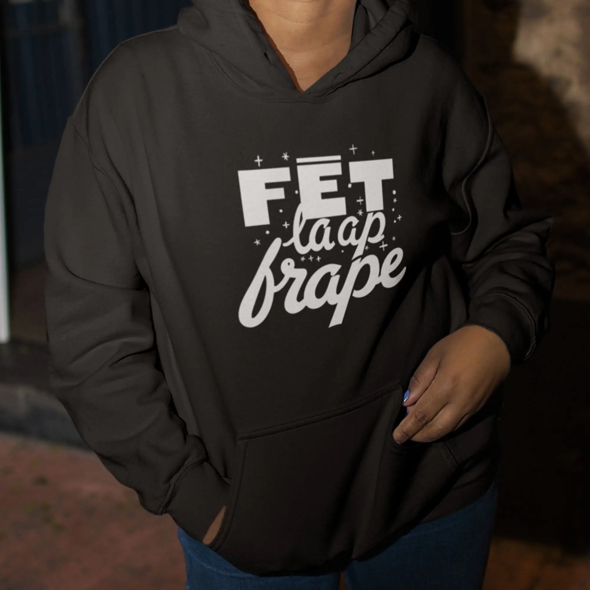 Créolofolie - Sweat à capuche - Sweat à capuche - Fet la ap frape!