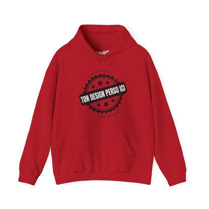 Personnaliser - Sweat à capuche - Sweat à capuche foncé - Personnalisé - Cerise / S / M