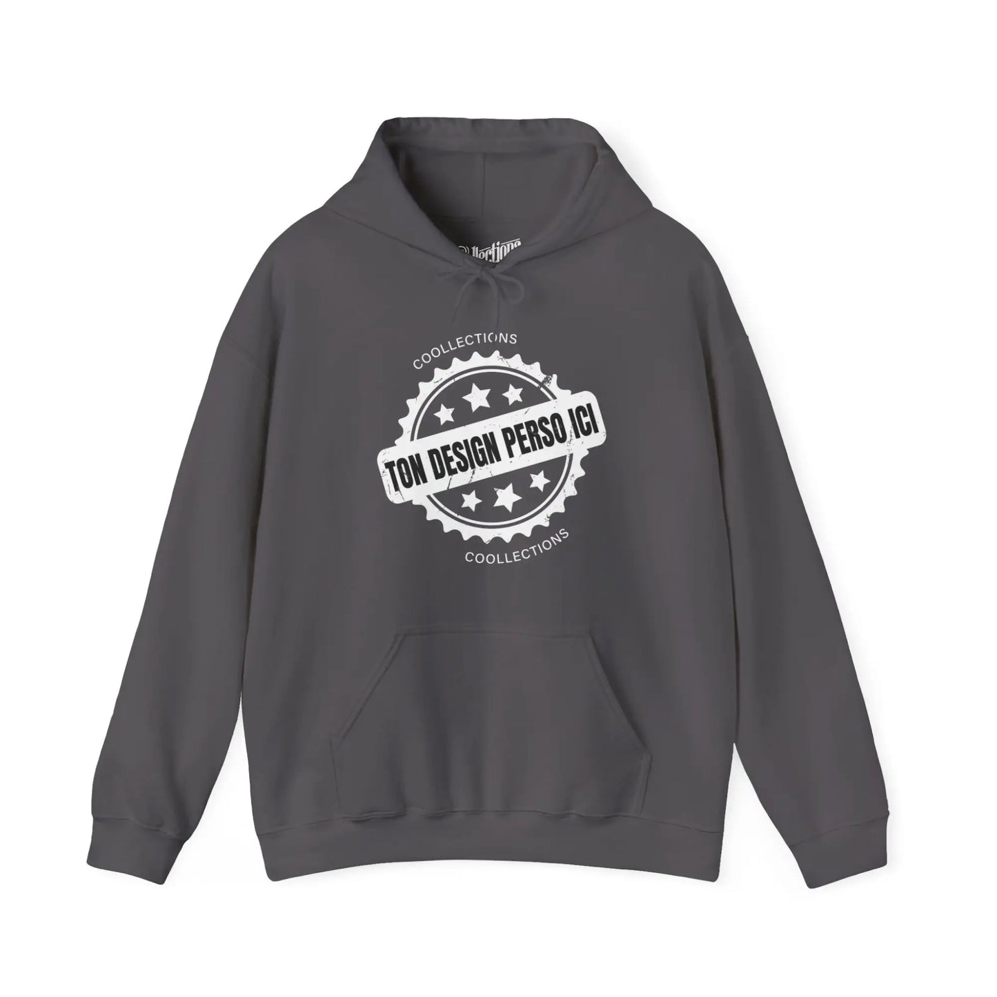 Personnaliser - Sweat à capuche - Sweat à capuche foncé - Personnalisé - Charbon / S / M