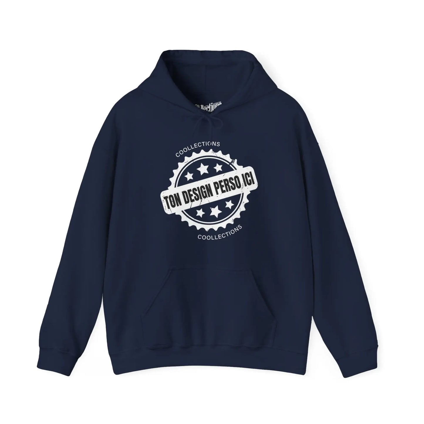 Personnaliser - Sweat à capuche - Sweat à capuche foncé - Personnalisé - Marine / S / M