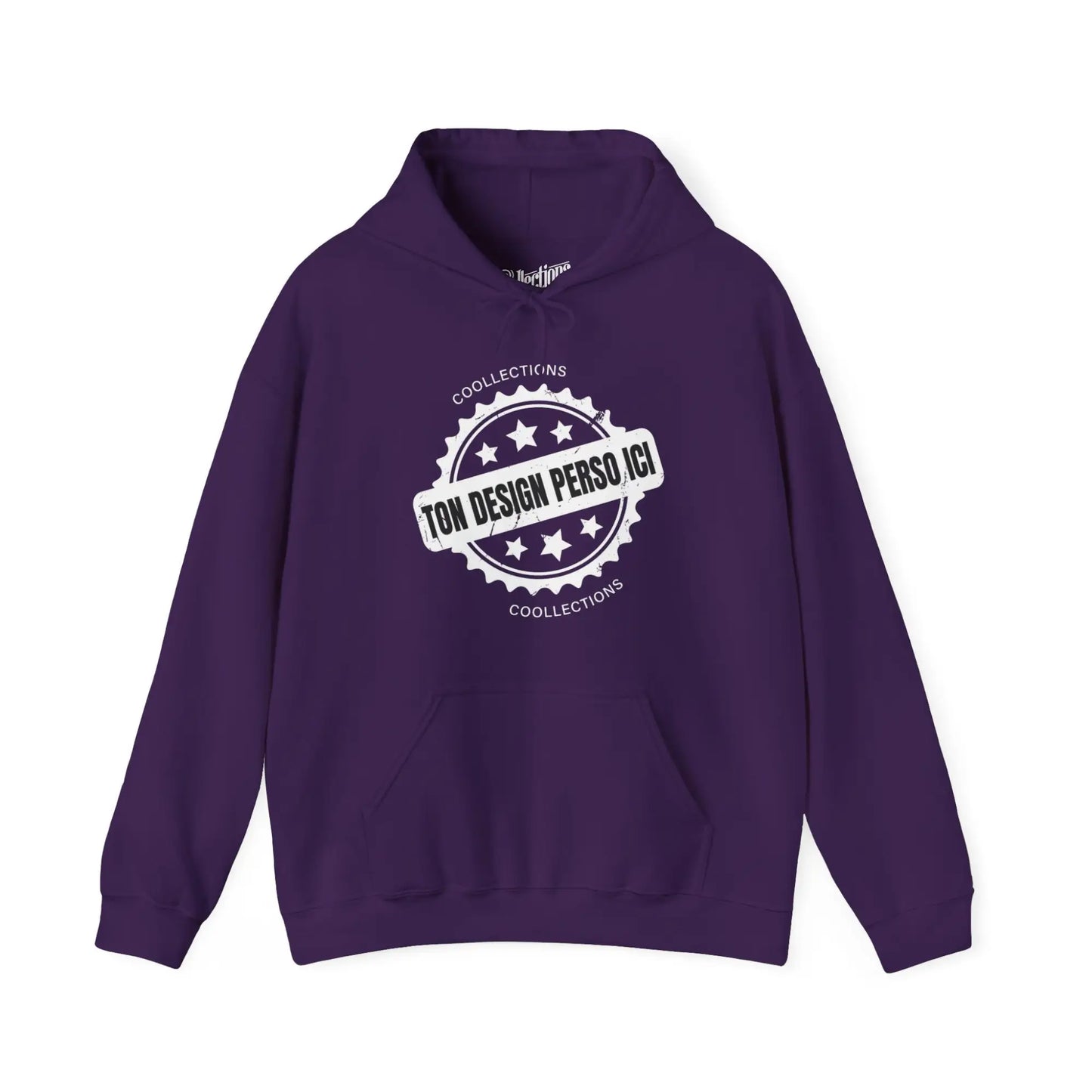 Personnaliser - Sweat à capuche - Sweat à capuche foncé - Personnalisé - Mauve / S / M