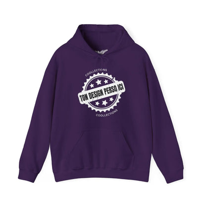Personnaliser - Sweat à capuche - Sweat à capuche foncé - Personnalisé - Mauve / S / M