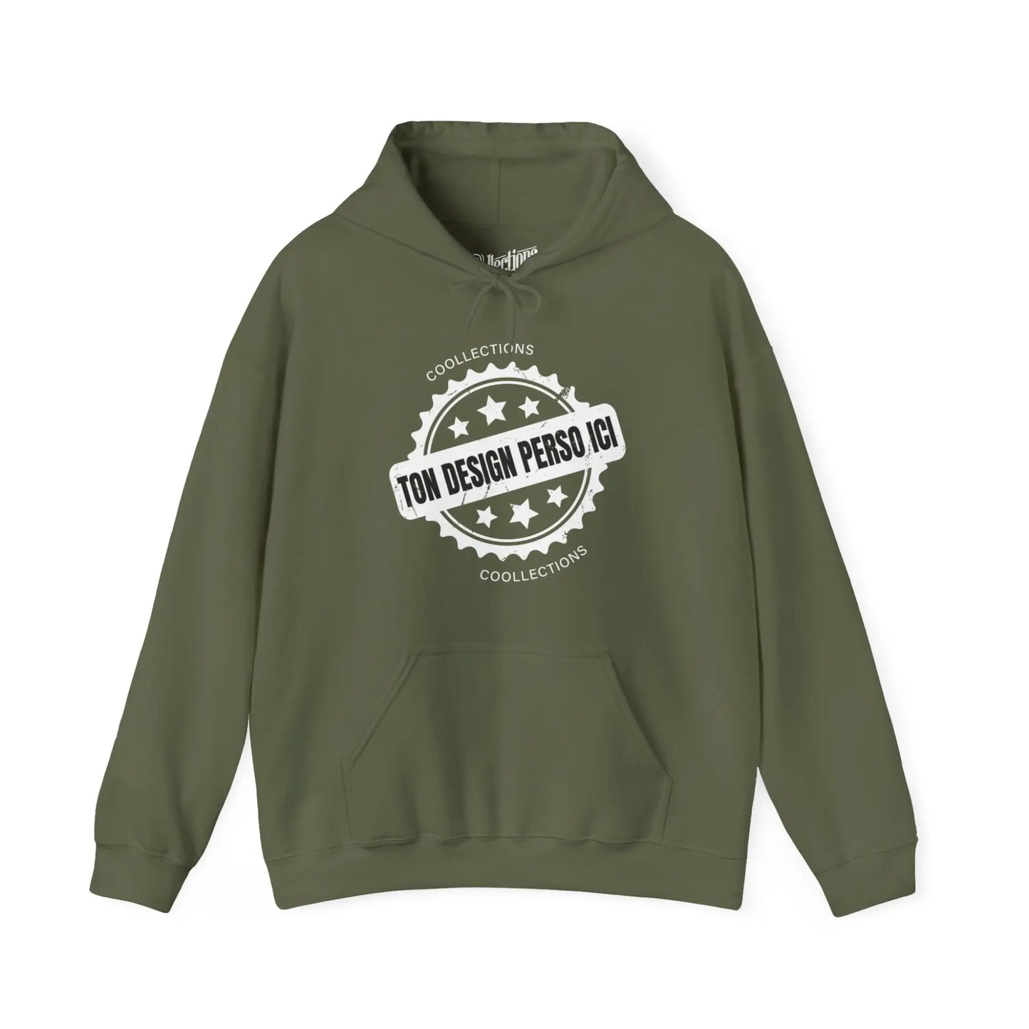Personnaliser - Sweat à capuche - Sweat à capuche foncé - Personnalisé - Militaire / S / M
