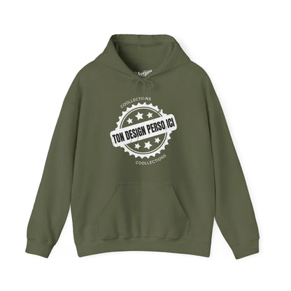 Personnaliser - Sweat à capuche - Sweat à capuche foncé - Personnalisé - Militaire / S / M