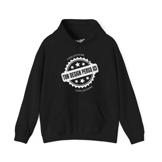 Personnaliser - Sweat à capuche - Sweat à capuche foncé - Personnalisé - Noir / S / M