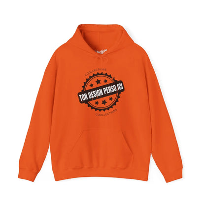 Personnaliser - Sweat à capuche - Sweat à capuche foncé - Personnalisé - Orange / S / M