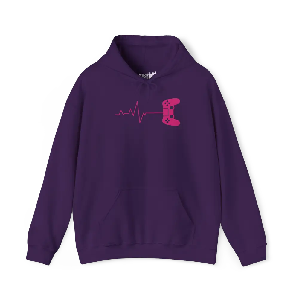 Gameur - Sweat à capuche - Sweat à capuche - Gaming Life - Mauve / S / M
