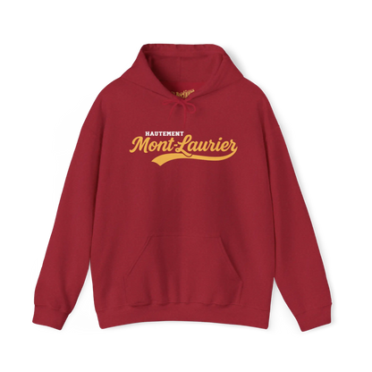 Local D’abord - Sweat à capuche - Sweat à capuche - Hautement Mont-Laurier - Cerise Vintage / S / M