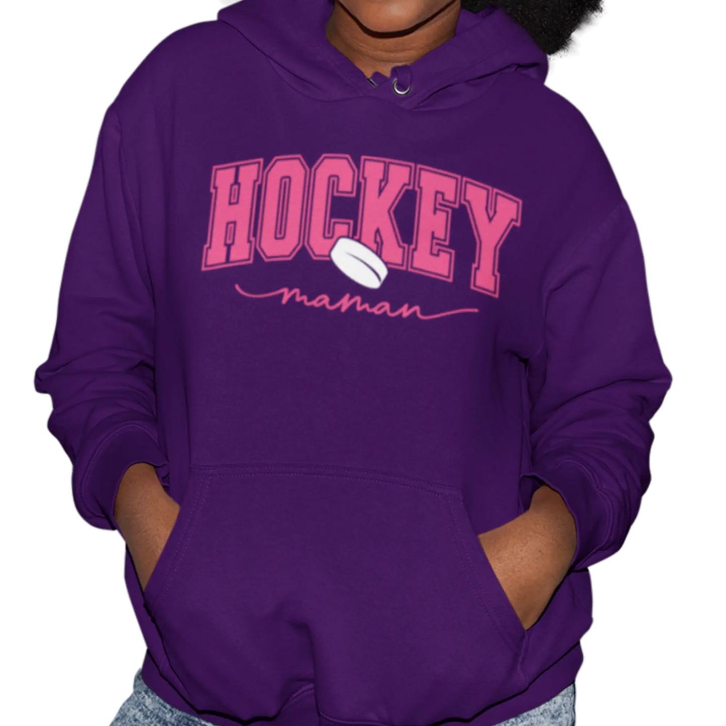 Famille et Cie - Sweat à capuche - Sweat à capuche - Hockey Maman