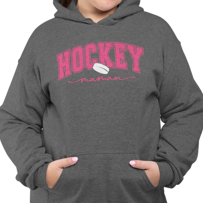 Famille et Cie - Sweat à capuche - Sweat à capuche - Hockey Maman