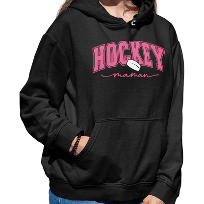 Famille et Cie - Sweat à capuche - Sweat à capuche - Hockey Maman