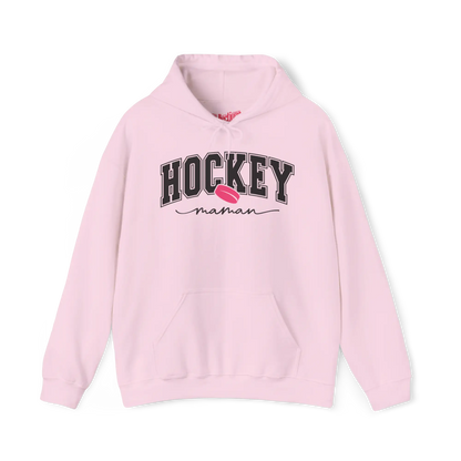 Famille et Cie - Sweat à capuche - Sweat à capuche - Hockey Maman - Rose clair / S / M
